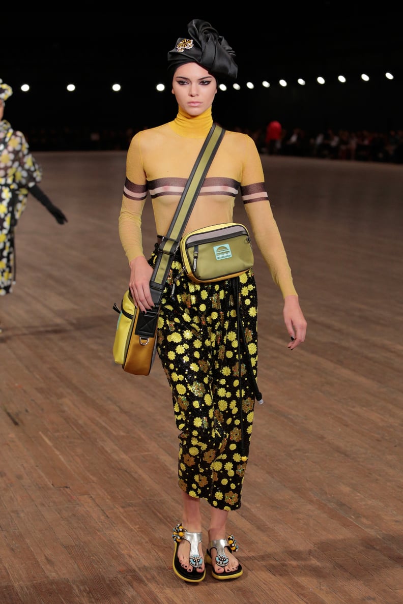 Kendall Jenner Wore a Supersheer Turtleneck at the Marc Jacobs Show