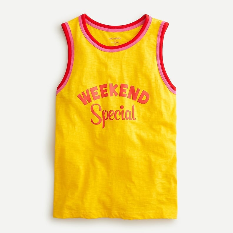 Edie Parker X J.Crew "Weekend Special" Strawberry Tank