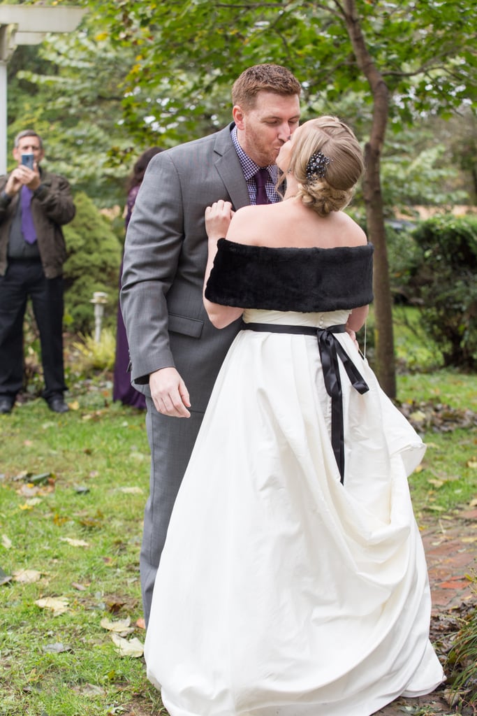 This Backyard Wedding Had Charming Rustic Halloween Decor