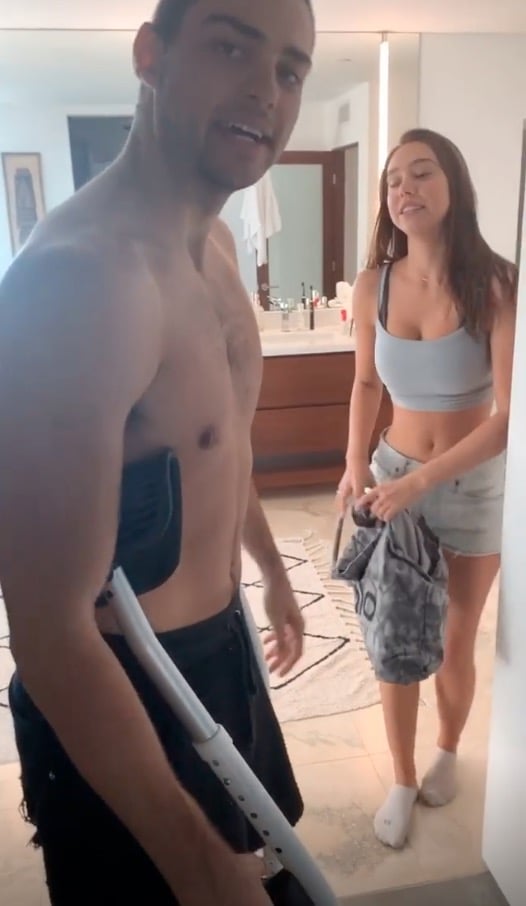 Noah Centineo Showering in Funny Instagram Stories