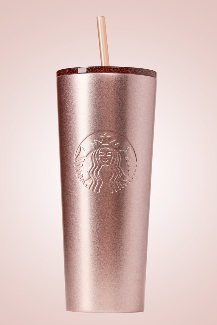 Rose Gold Cold Cup Starbucks Holiday Tumblers 2018 POPSUGAR Food