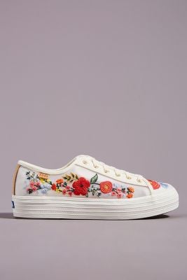 Keds Embroidered Platform Sneakers