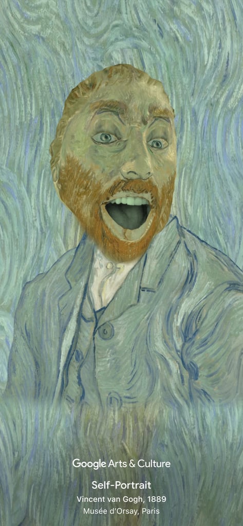 What the Vincent van Gogh "Self-Portrait" Filter Looks Like