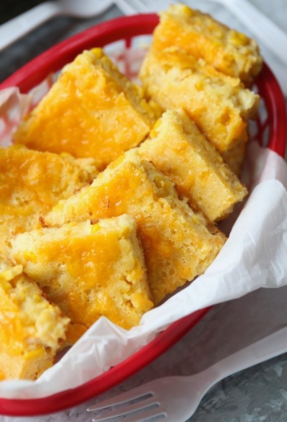 Unique Thanksgiving Side Dish: Creamy Cheesy Cornbread