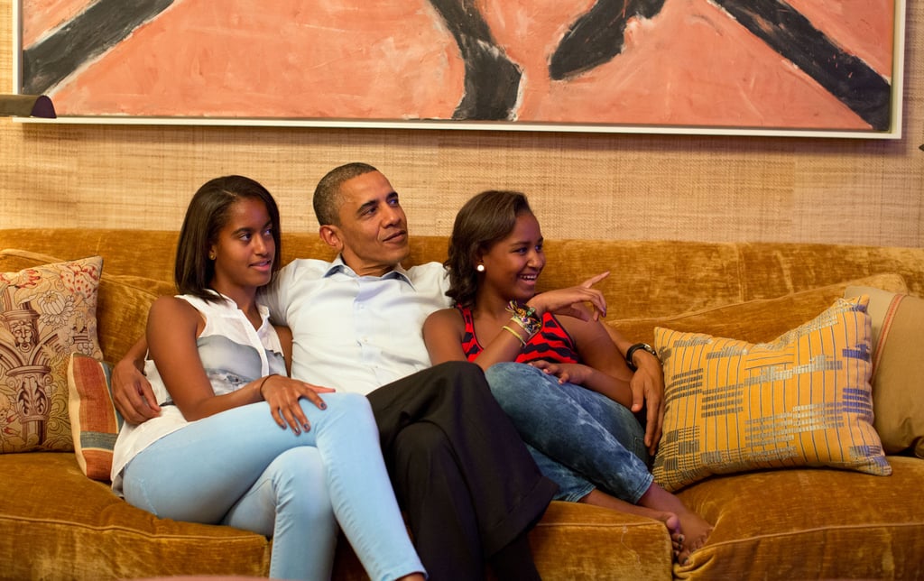 Barack Obama Cute Moments With Sasha and Malia