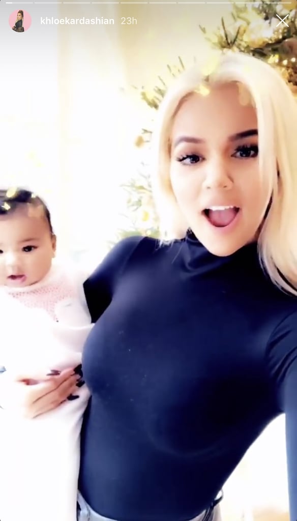 Khloé Kardashian Platinum Blonde Hair 2018