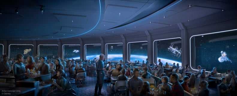 The new Space 220 restaurant at Epcot will be an out-of-this-world culinary experience with the celestial panorama of a space station, including daytime and nighttime views of Earth from 220 miles up. Opening this winter, Space 220 will be operated by the