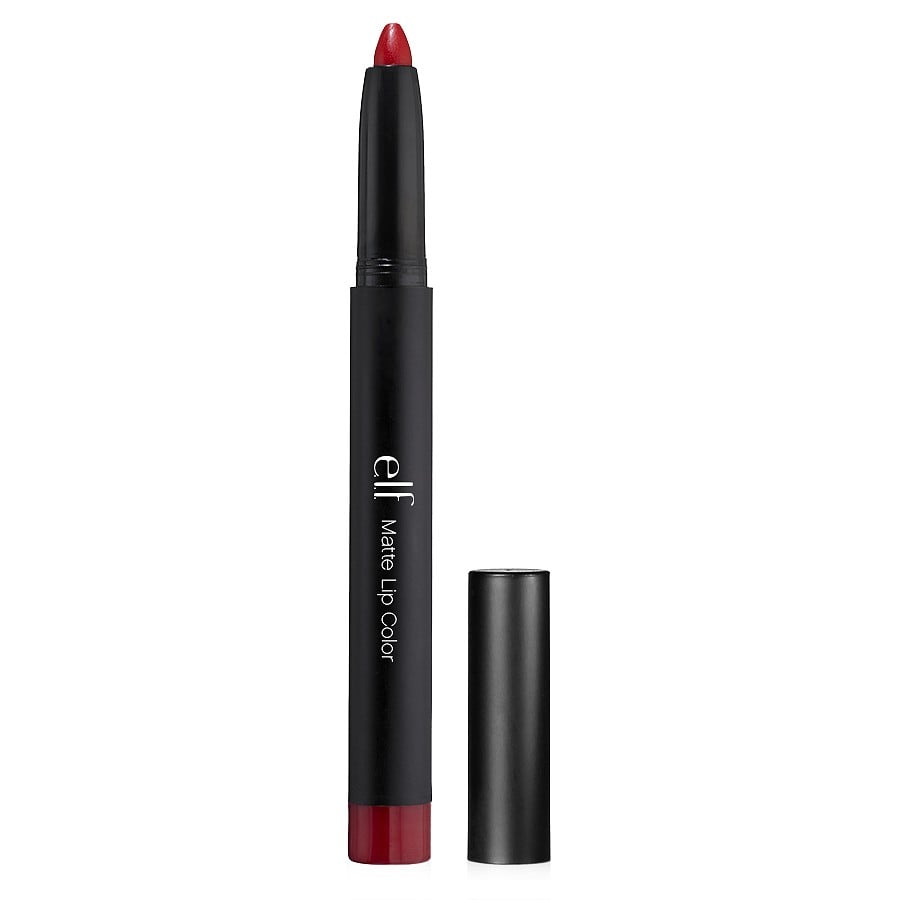 If you're not sure you can handle yourself with a lipstick, start with a lip crayon. The tip of e.l.f. Studio Matte Lip Color in Ruby Red ($3) is about the width of a pen, helping you carefully apply the creamy, intense pigment within your lip lines.