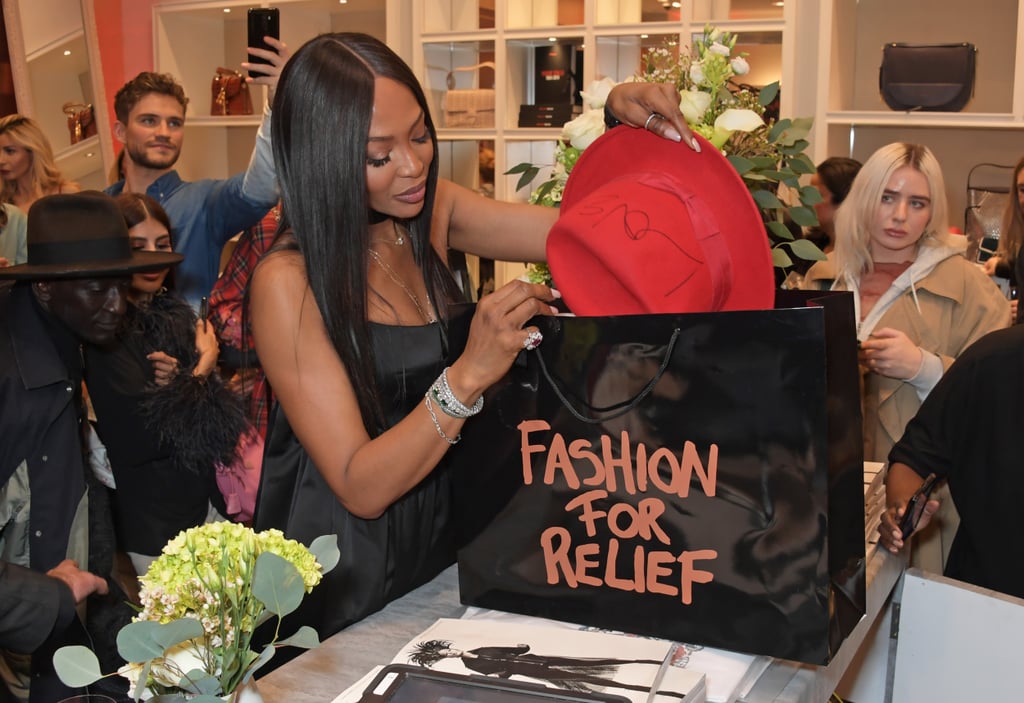 Naomi Campbell at the Fashion For Relief Charity Pop-Up Store