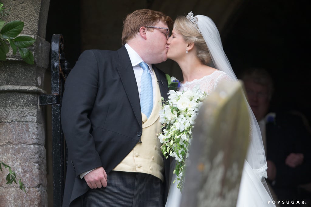 Prince Harry and Meghan Markle at Celia McCorquodale Wedding