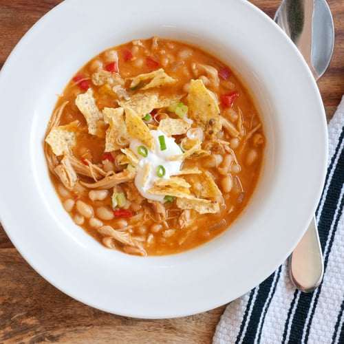 SlowCooker Turkey Enchilada Soup POPSUGAR Food