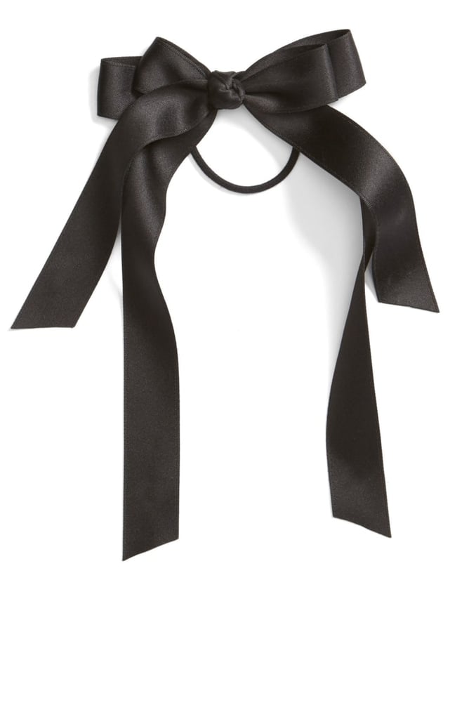 Cara Satin Bow Ponytail Holder