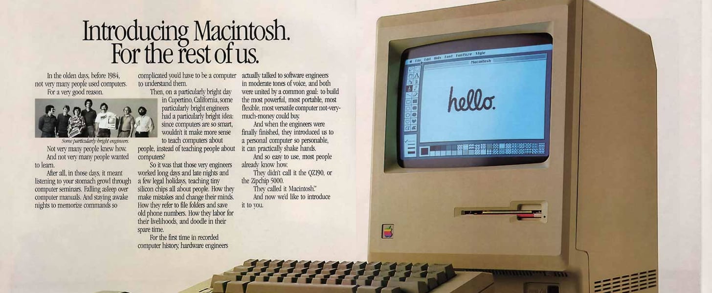 Steve Jobs Debuts Apple's First Macintosh Computer Ad | PS Tech