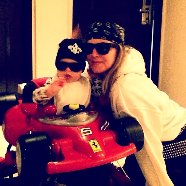 Fergie and her son, Axl Duhamel, were "#roaddogz4life" after Josh went to set.
Source: Instagram user fergie