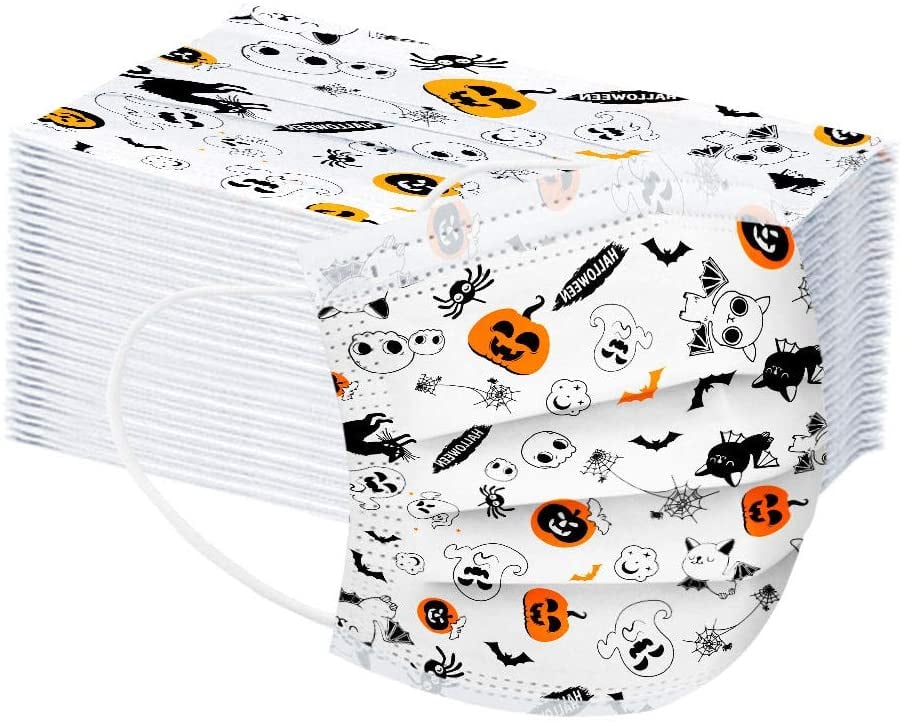 50PCS 3 Ply Non-Woven Children’s Face Bandanas