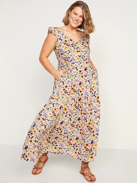 Old Navy Tiered All-Day Fit & Flare Maxi Dress