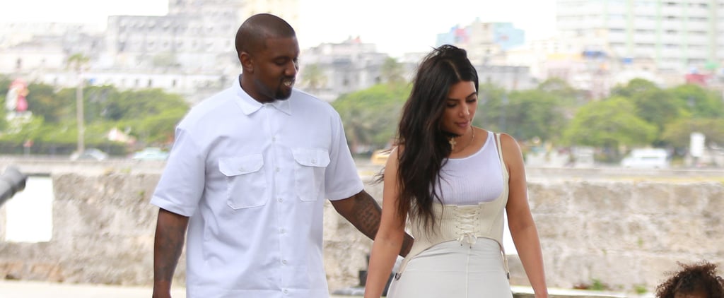 Kim Kardashian and Kanye West Wearing White in Cuba 2016