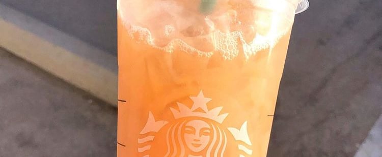 There's a Secret Orange Drink at Starbucks That People Are Saying Tastes Just Like Peach Gummies