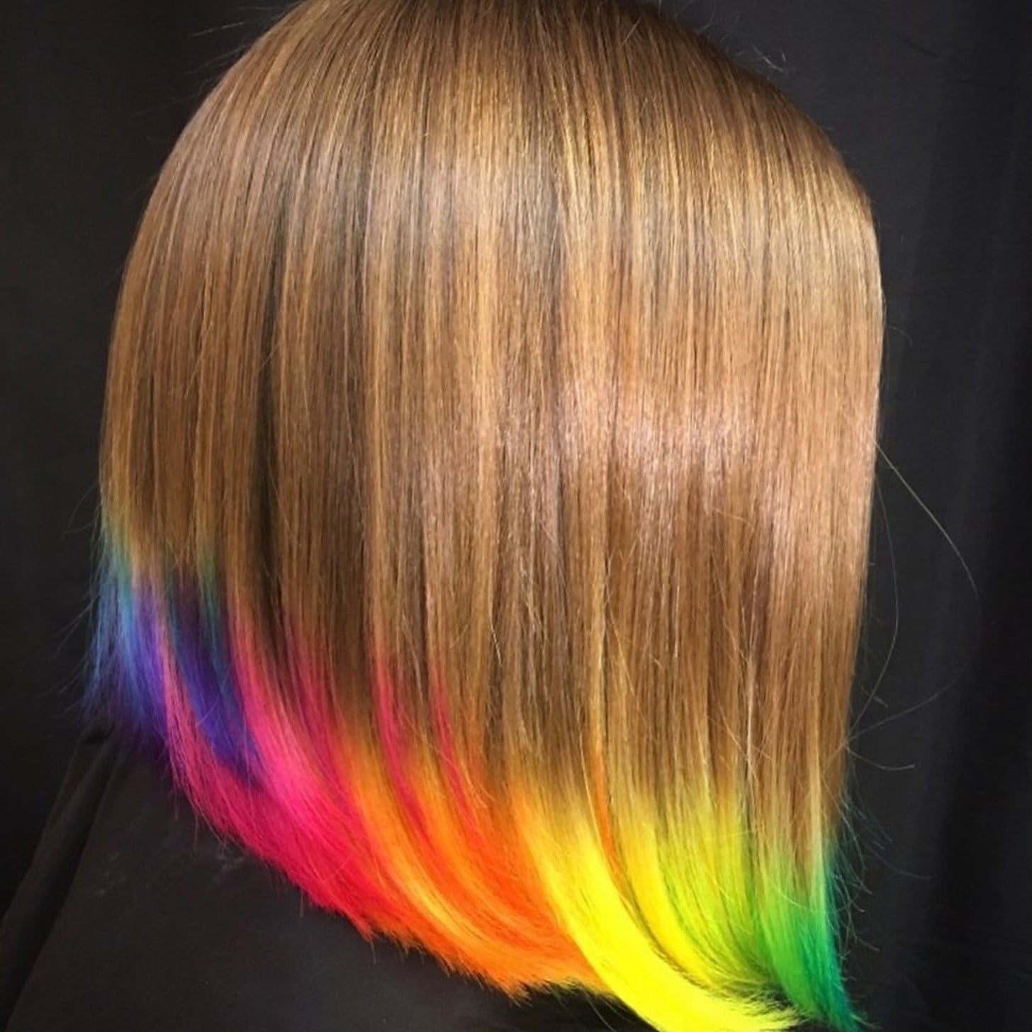 Neon Dip Dye Hair Popsugar Beauty