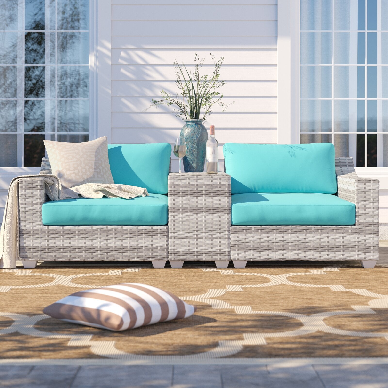 Falmouth 3 shop piece rattan