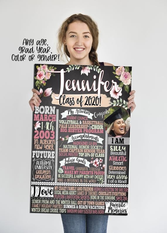 Graduation Chalkboard Print