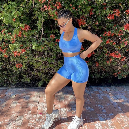 Chloe Bailey Wore a Blue Workout Set From Amazon