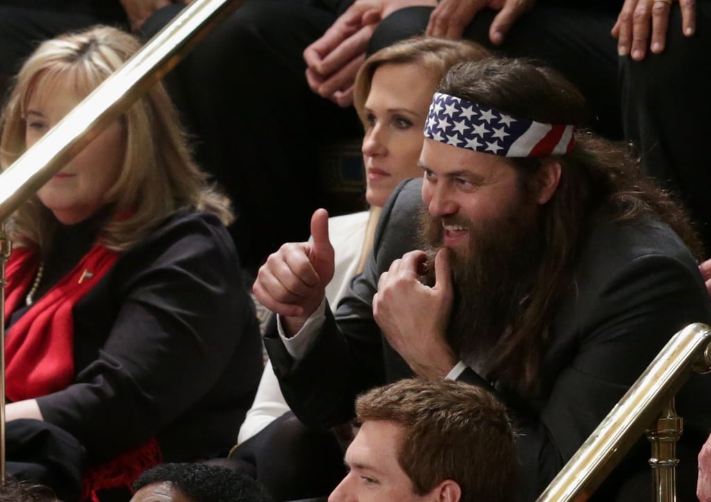 Willie Robertson from Duck Dynasty gave a thumbs-up.