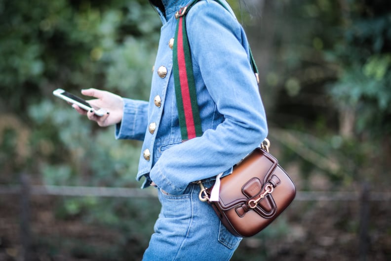 Browse a gallery of street-style looks paired with the Gucci 1955 Horsebit  bag.