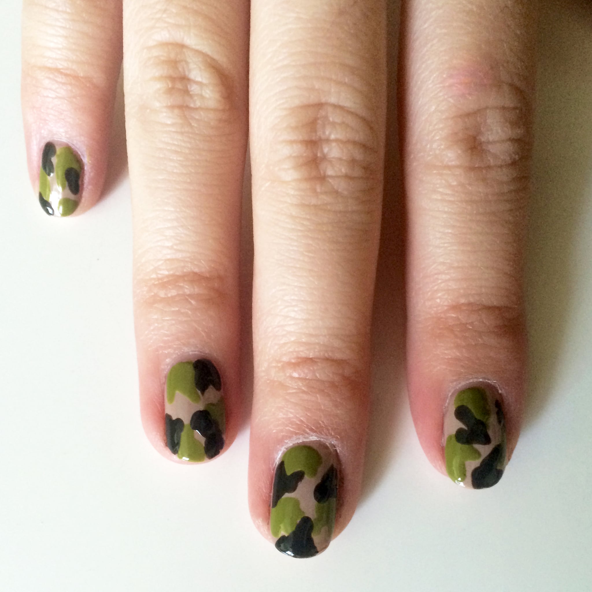 Camouflage Nail Art Design | POPSUGAR Beauty