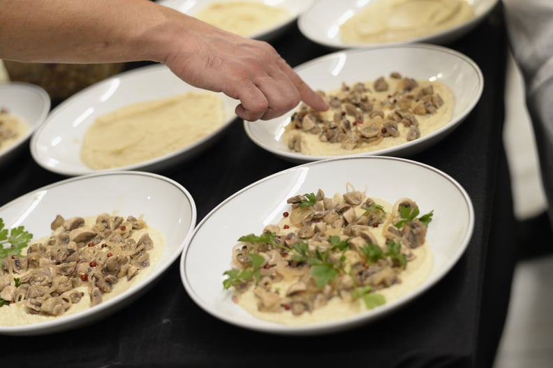 Cannellini Bean Puree With Pickled Mushrooms