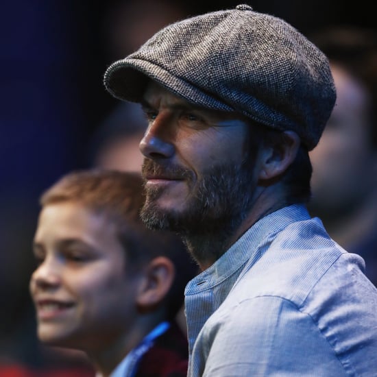 David and Romeo Beckham at the ATP World Tour Finals 2016