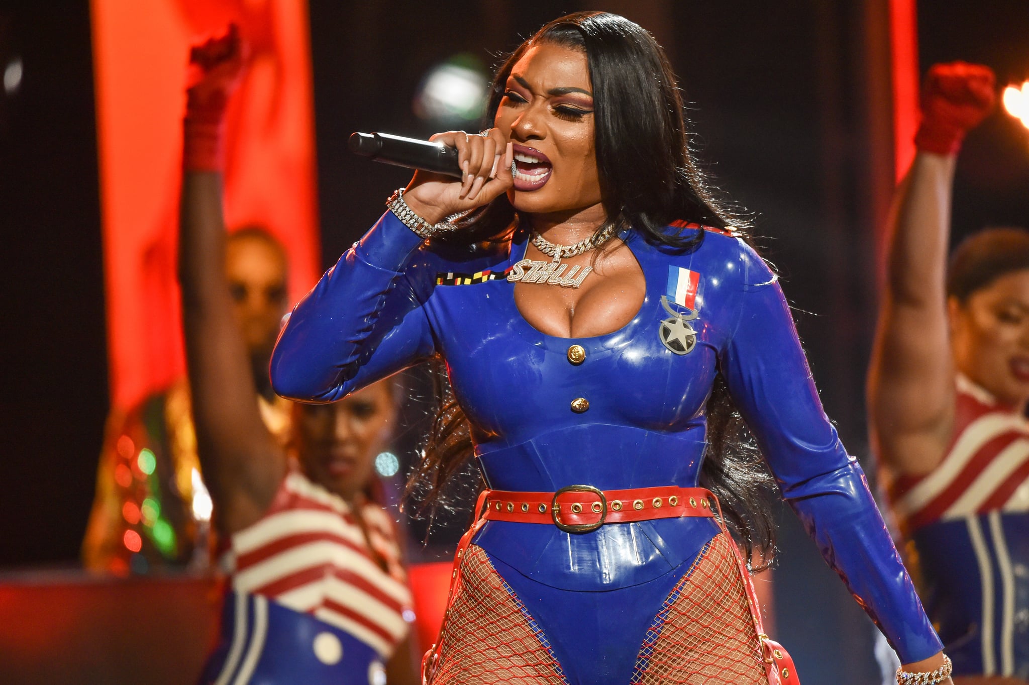 ATLANTA, GEORGIA - OCTOBER 05: Rapper Megan Thee Stallion performs onstage at the 2019 BET Hip Hop Awards at Cobb Energy Performing Arts Centre on October 05, 2019 in Atlanta, Georgia. (Photo by Aaron J. Thornton/WireImage,)