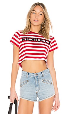 Fiorucci Stripe Cropped Tee