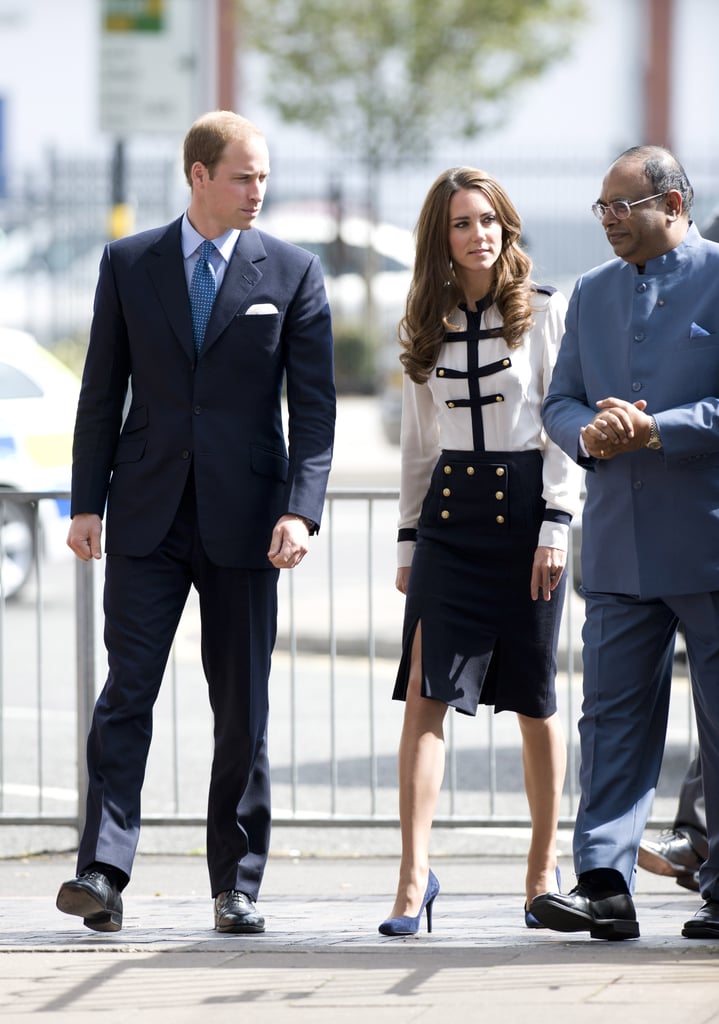 Kate Middleton in Alexander McQueen Blouse and Skirt, August 2011