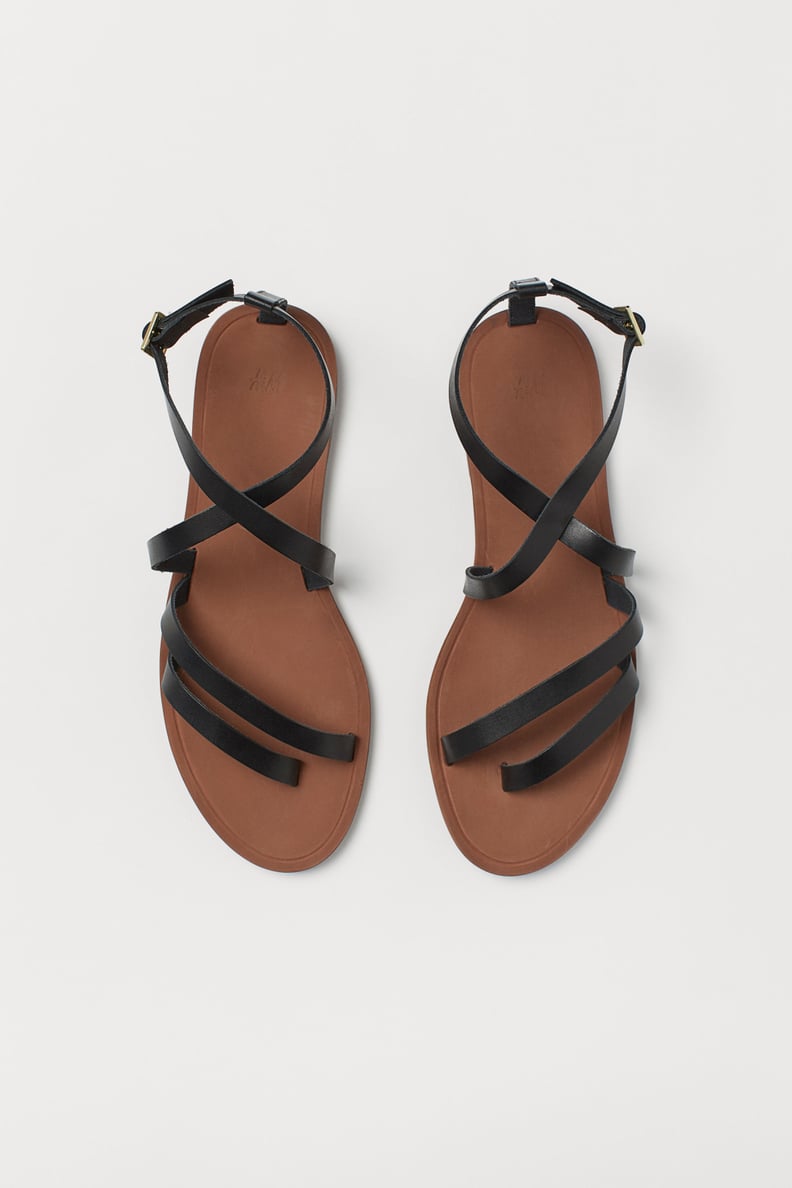 H&M Strappy Leather Sandals