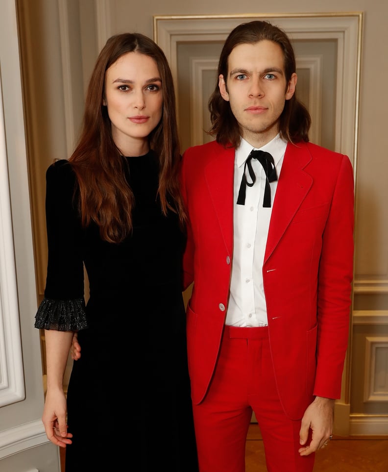 LONDON, ENGLAND - NOVEMBER 29:  Keira Knightley and James Righton attend he mothers2mothers Winter Fundraiser, hosted by Salma Hayek Pinault and Francois-Henri Pinault.       The dinner is in support of mothers2mothers' work to create a generation free fr
