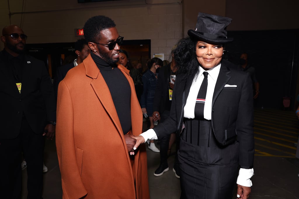 Janet Jackson and Diddy Backstage at the 2022 Billboard Music Awards