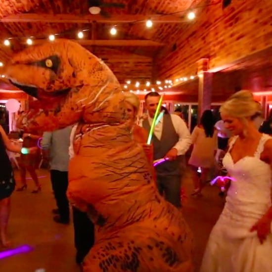 T. Rex Costume at Wedding Reception Video