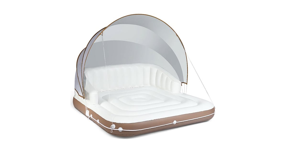 Costway Canopy Inflatable Pool Float Lounge Swimming Raft Best Deals