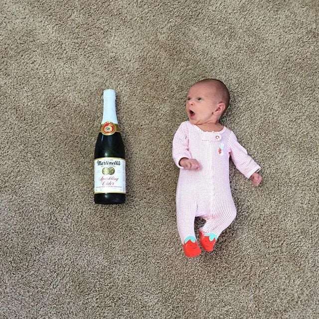 Baby vs. sparkling cider.