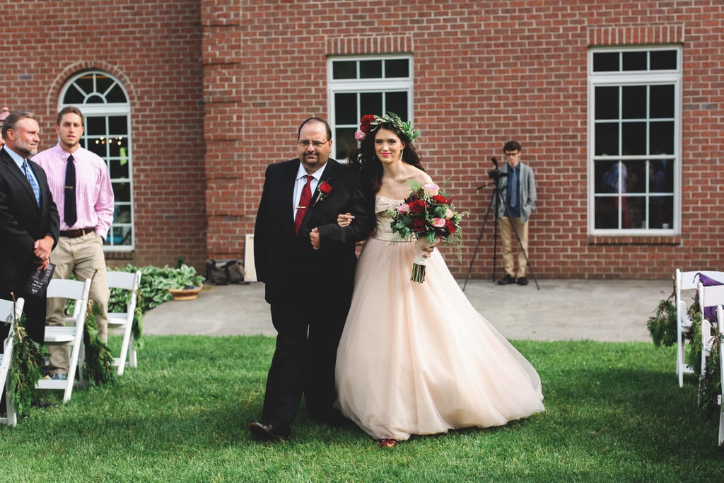 Woodsy Pink Bohemian Wedding