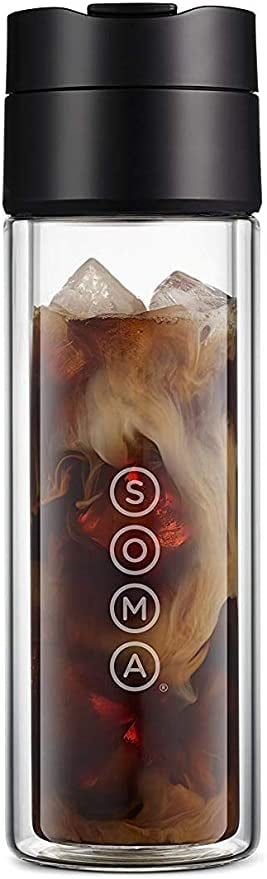 SOMA Double Wall Glass Tea and Coffee Cold Brew Bottle