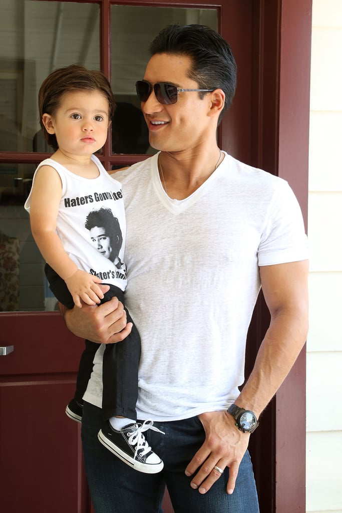 Mario Lopez's Son in a Saved by the Bell T-Shirt