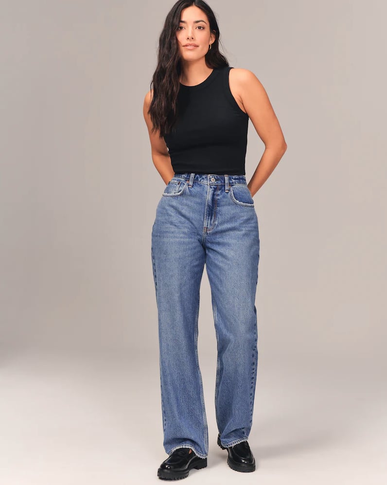 Abercrombie & Fitch Curve Love High Rise Loose Jean