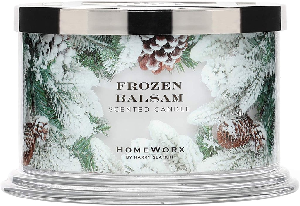 HomeWorx by Harry Slatkin 4 Wick Candle, 18 oz, Frozen Balsam