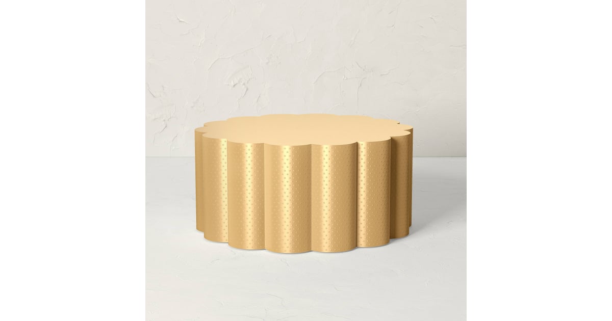 A Statement Coffee Table Opalhouse x Jungalow Metal Scalloped Coffee
