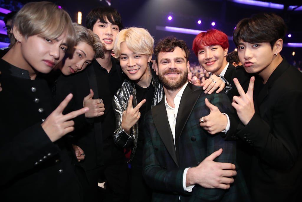 Pictured: BTS and Alex Pall
