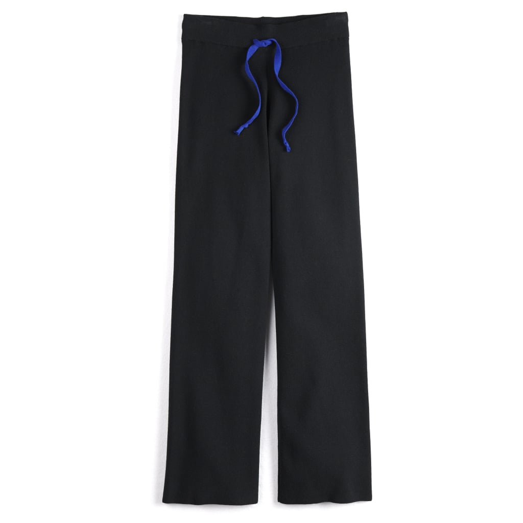 Travel Wide-Leg Lounge Pants in Jet Black