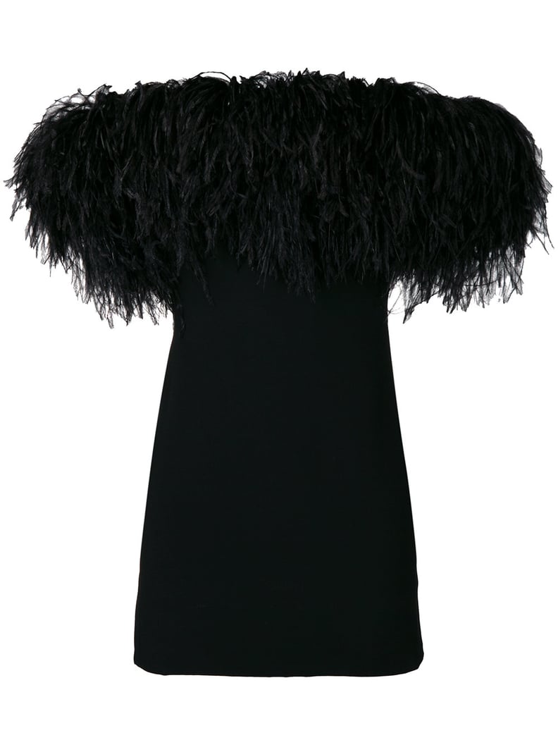 Saint Laurent Feather Dress