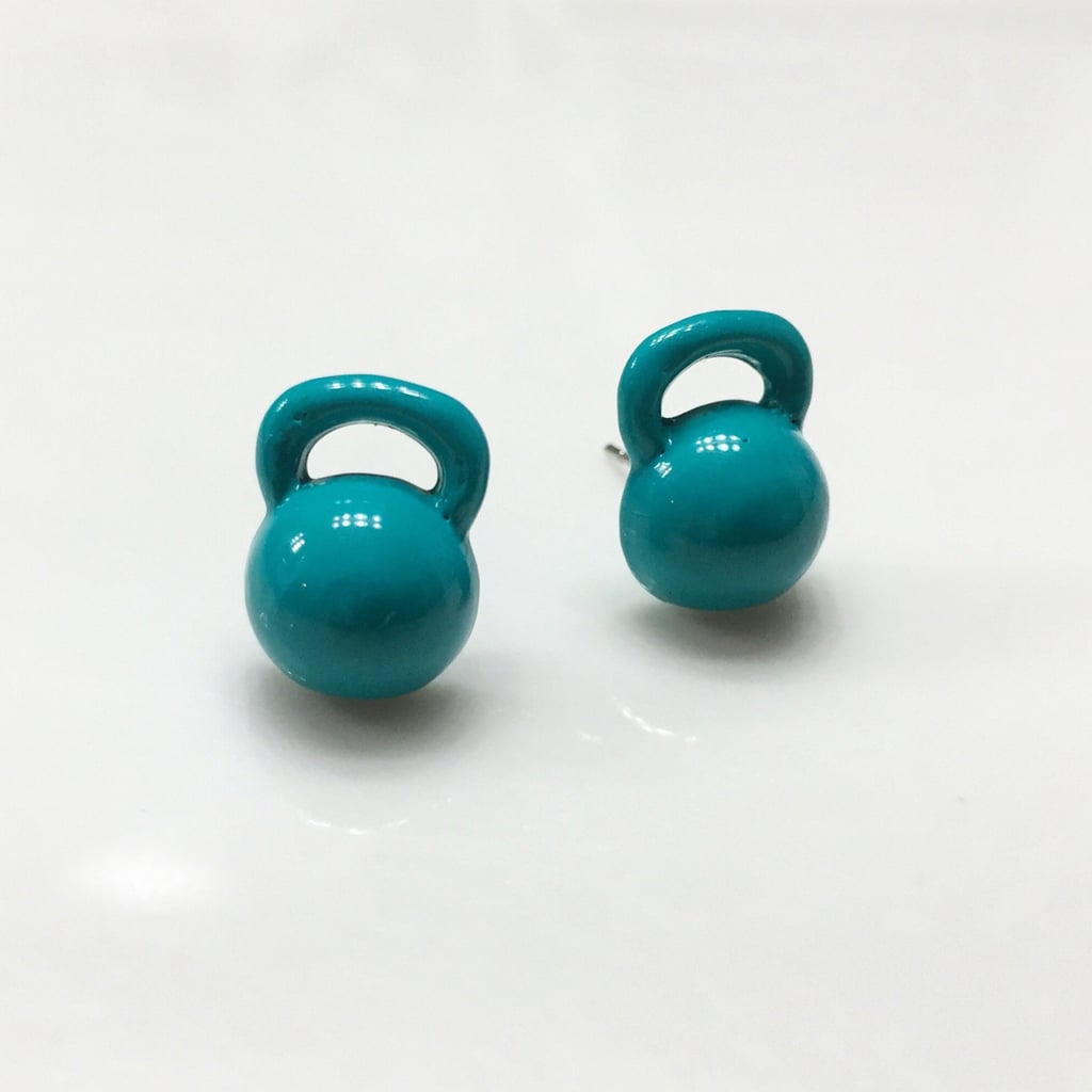 Kettlebell Stud Earrings